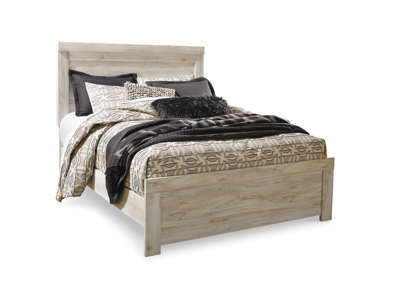 Bellaby  Panel Bed With Mirrored Dresser, Chest And Nightstand