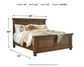 Flynnter  Panel Bed With Mirrored Dresser