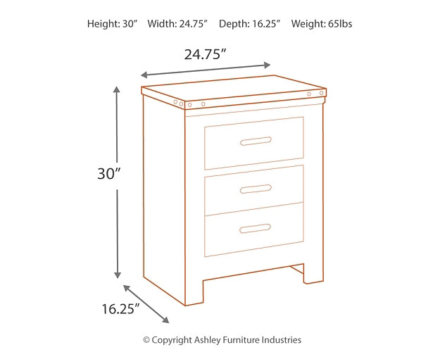 Trinell King/California King Panel Headboard with Dresser, Chest and Nightsand