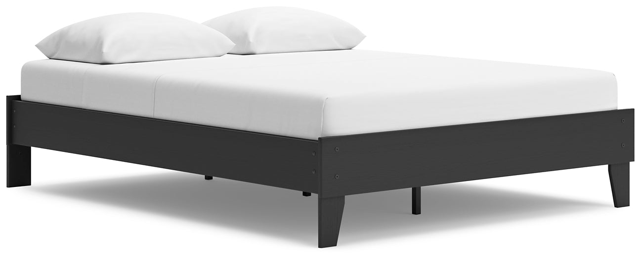 Socalle Queen Platform Bed with Dresser and 2 Nightstands