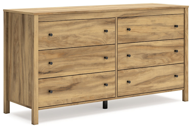 Bermacy Full Platform Panel Bed with Dresser, Chest and Nightstand