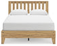 Bermacy Queen Platform Panel Bed with Dresser