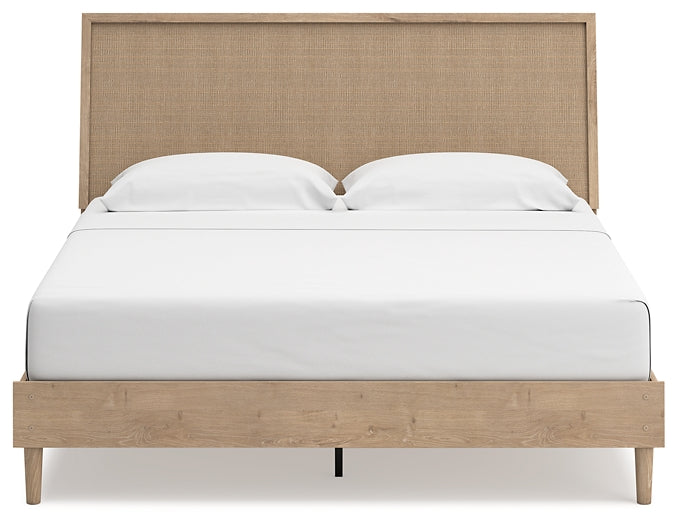 Cielden King Panel Bed with 2 Nightstands