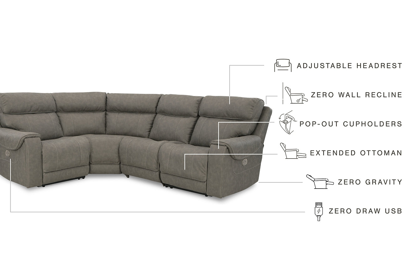 Starbot 4-Piece Power Reclining Sectional