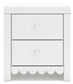 Mollviney Full Panel Headboard with Mirrored Dresser, Chest and Nightstand