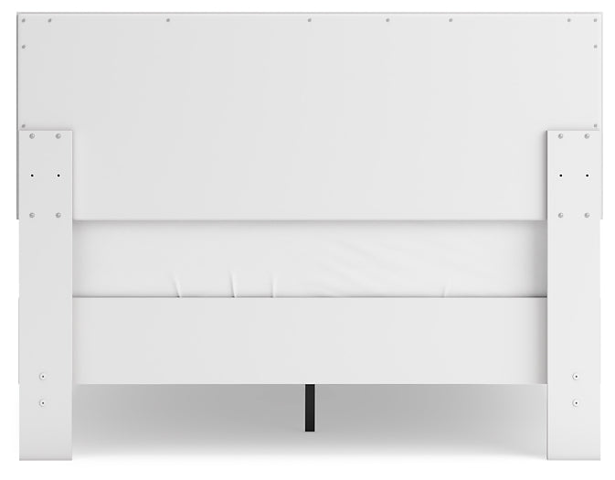 Hallityn Full Panel Platform Bed with Dresser, Chest and Nightstand