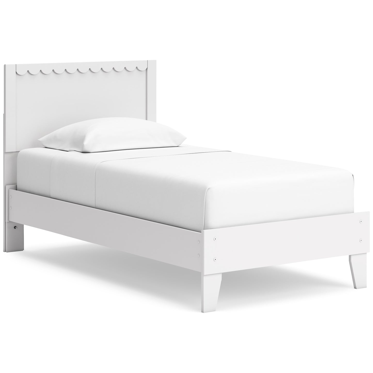 Hallityn Twin Panel Platform Bed with Dresser, Chest and Nightstand