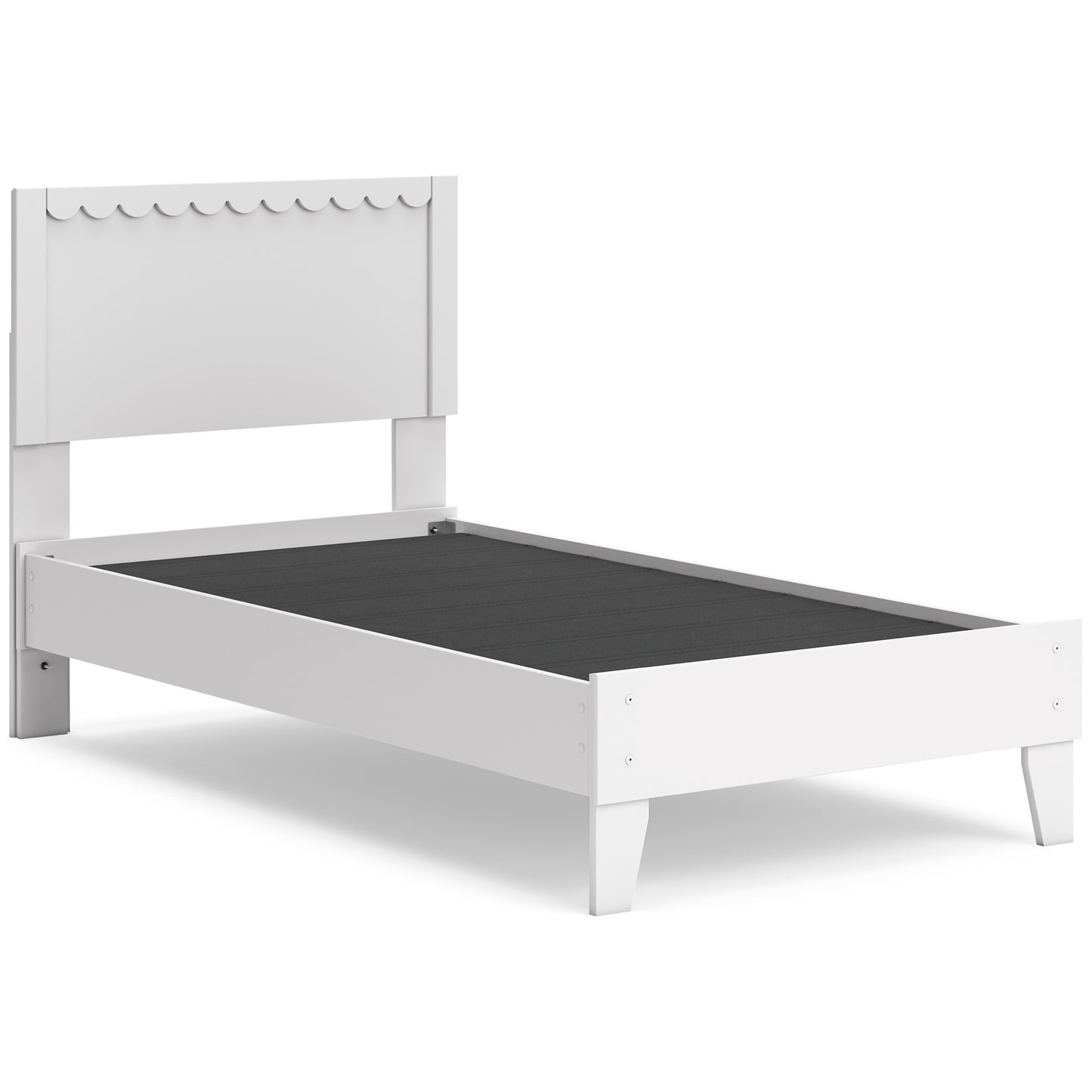 Hallityn Twin Panel Platform Bed with Dresser, Chest and Nightstand