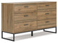 Deanlow Queen Platform Panel Bed with Dresser and Nightstand