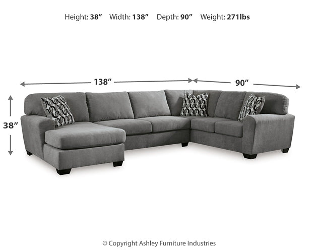 Birkdale Court 3-Piece Sectional with Chaise