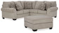 Claireah 2-Piece Sectional with Ottoman